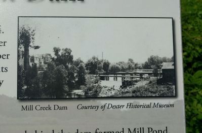 History of Mill Creek Dam Marker - right image image. Click for full size.