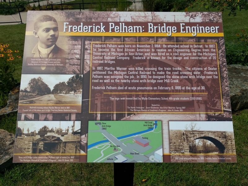 Frederick Pelham: Bridge Engineer Marker image. Click for full size.