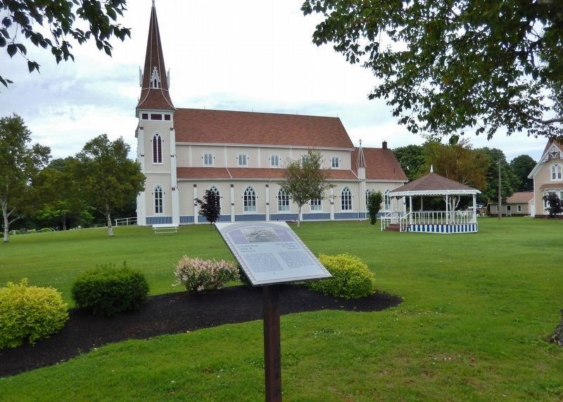 L'�volution du village de Miscouche Marker (<i>wide view</i>) image. Click for full size.