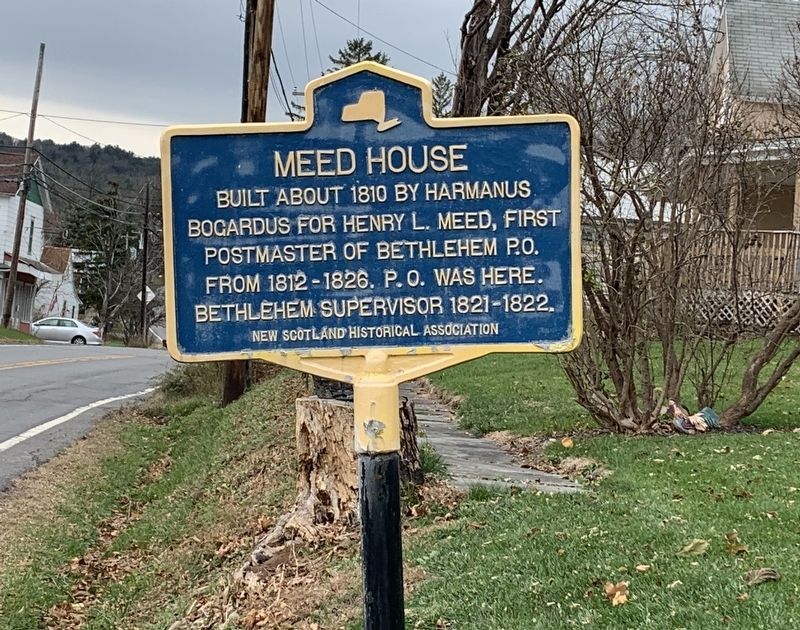Meed House Marker. Click for full size. Meed House Marker image. Click for full size.