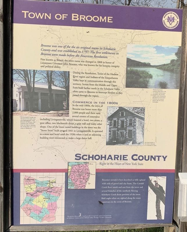 Town of Broome Marker. Click for full size. Town of Broome Marker image. Click for full size.