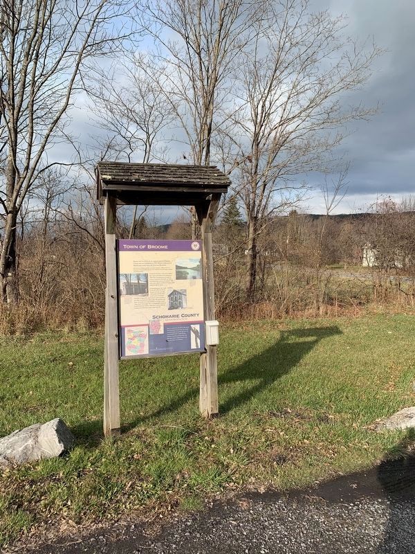 Town of Broome Marker. Click for full size. Town of Broome Marker image. Click for full size.