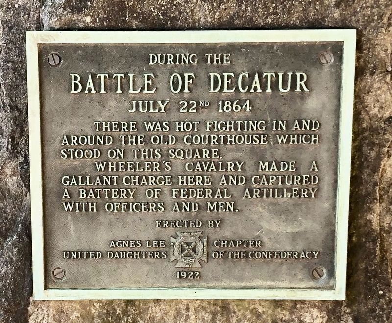 Battle of Decatur Marker image. Click for full size.