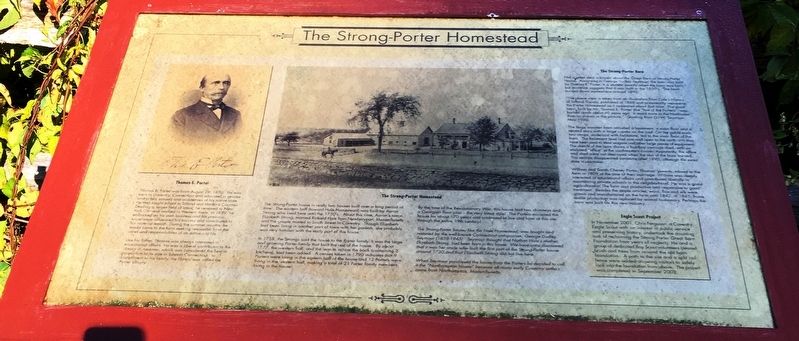The Strong-Porter Homestead Marker image. Click for full size.