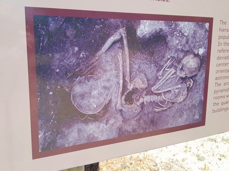 An image from the Layout and Architecture Marker showing a burial from the site image. Click for full size.