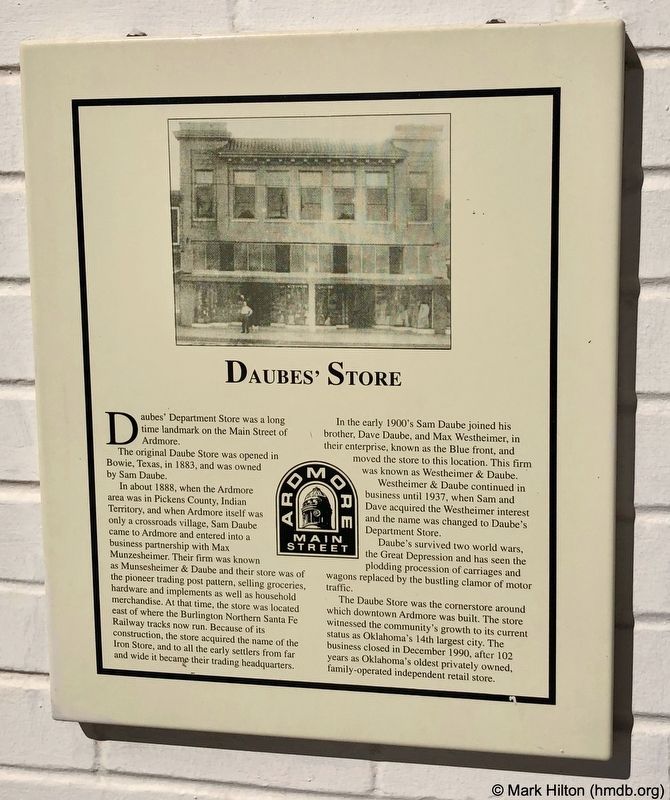 Daubes Store Marker image. Click for full size.