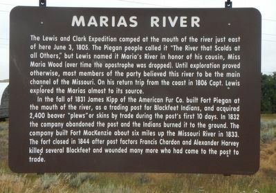 Marias River Marker image. Click for full size.