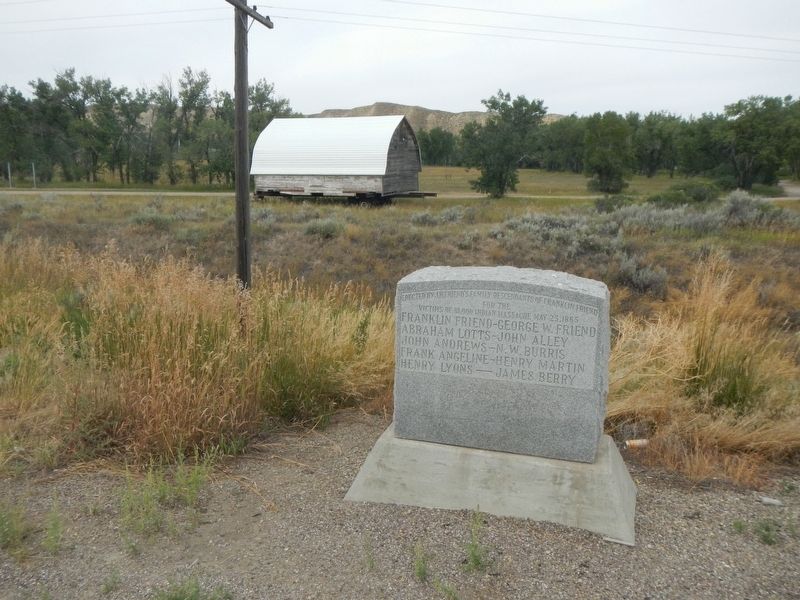Victims of Blood Indian Massacre Marker. Click for full size. Victims of Blood Indian Massacre Marker image. Click for full size.
