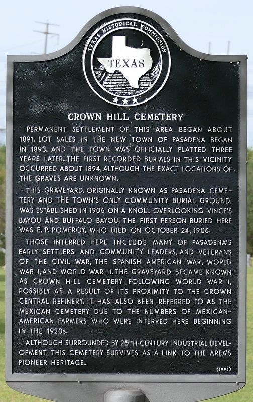 Crown Hill Cemetery Marker image. Click for full size.