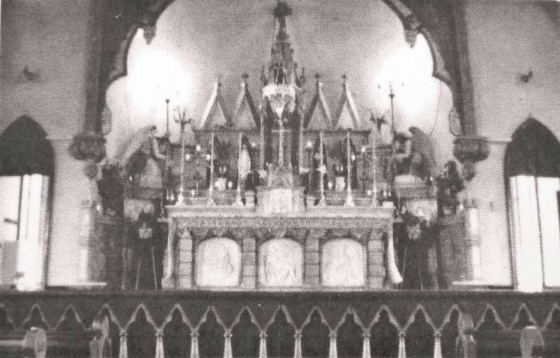Marker detail: High altar  built 1899-1900 image. Click for full size.