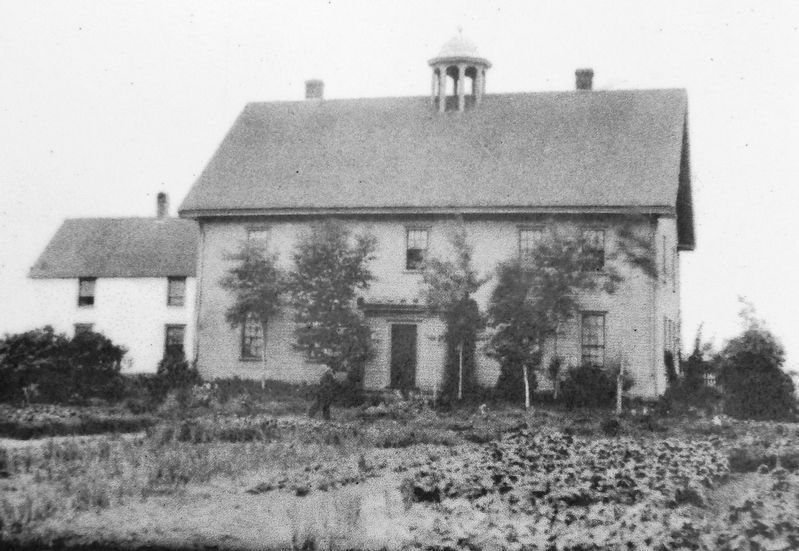 Marker detail: Photo of the convent taken around 1880 image. Click for full size.