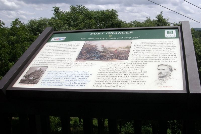Fort Granger Marker. Click for full size. Fort Granger Marker image. Click for full size.