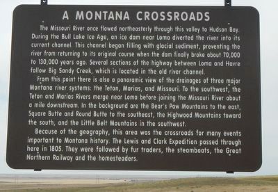 A Montana Crossroads Marker image. Click for full size.