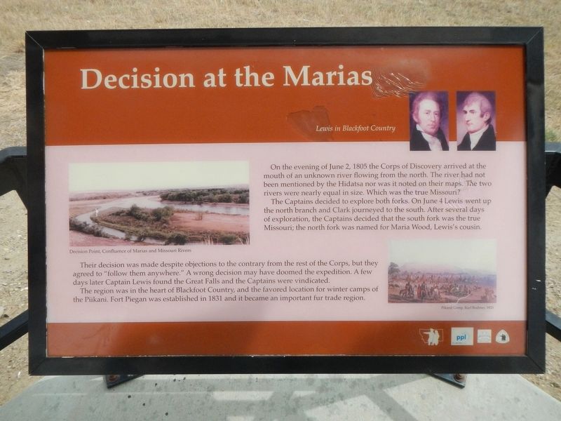 Decision at the Marias Marker image. Click for full size.