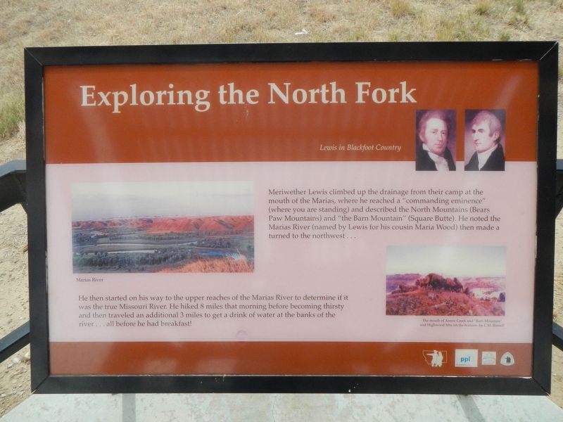 Exploring the North Fork Marker image. Click for full size.