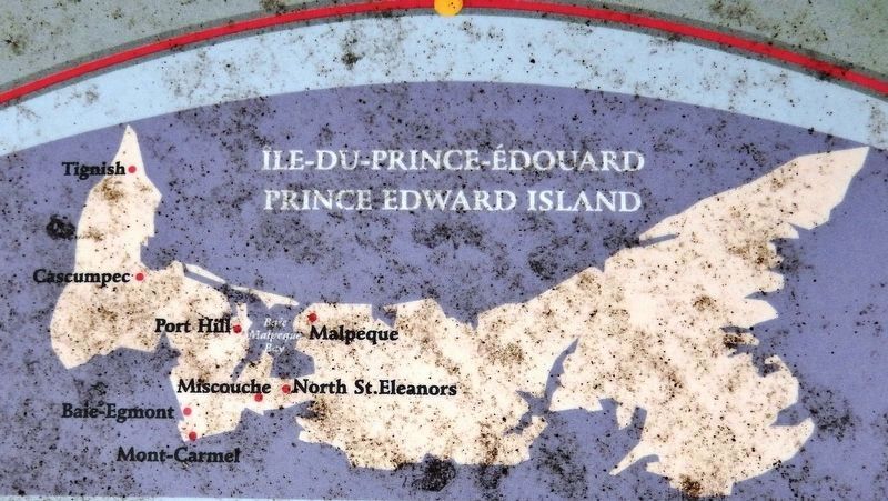Marker detail: Île-du-Prince-Édouard /<br>Prince Edward Island map image. Click for full size.