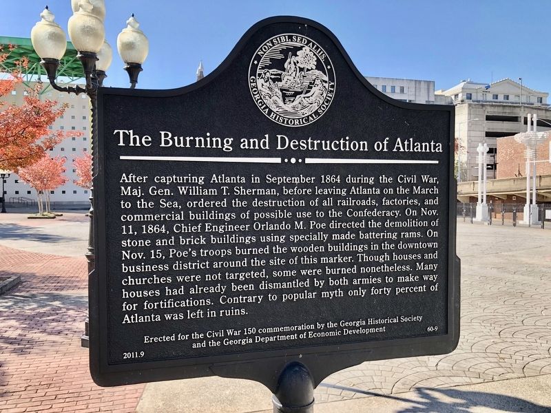 Another nearby marker about the Battle of Atlanta. image. Click for full size.