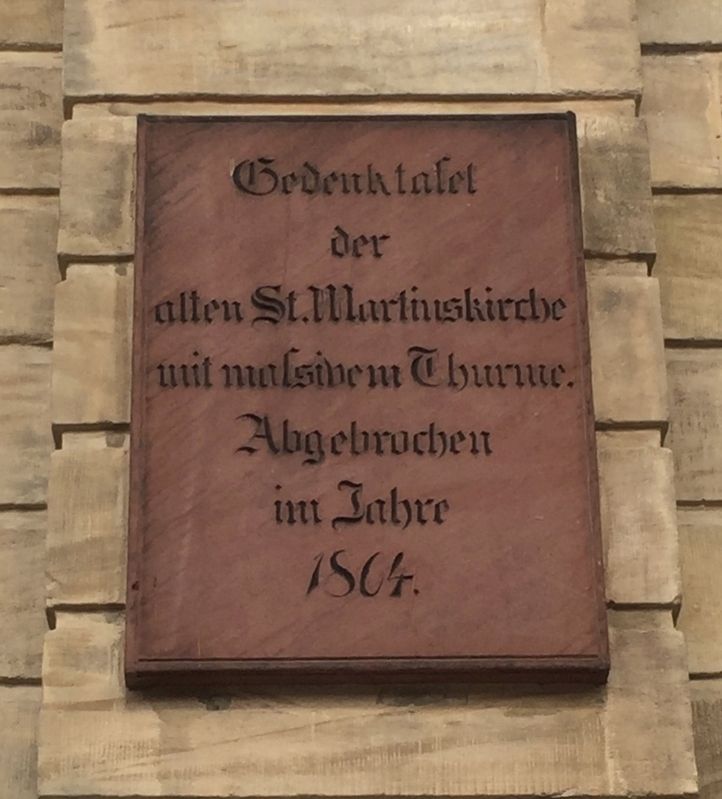 St. Martinskirche / St. Martin Church Marker image. Click for full size.