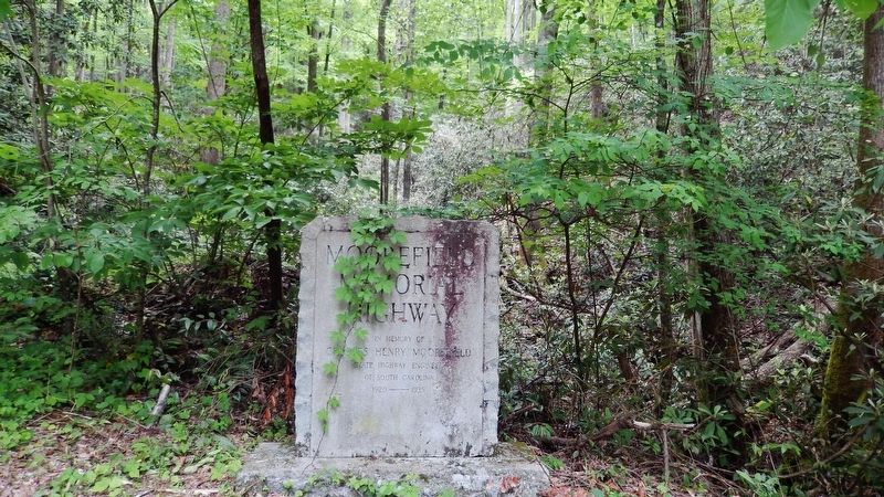 Moorefield Memorial Highway Marker (<i>wide view</i>) image. Click for full size.