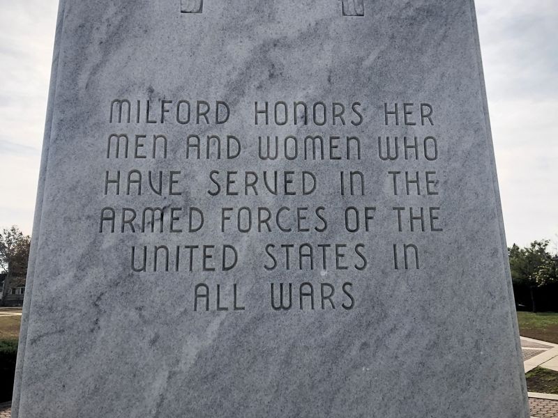 Milford Veterans Memorial image. Click for full size.
