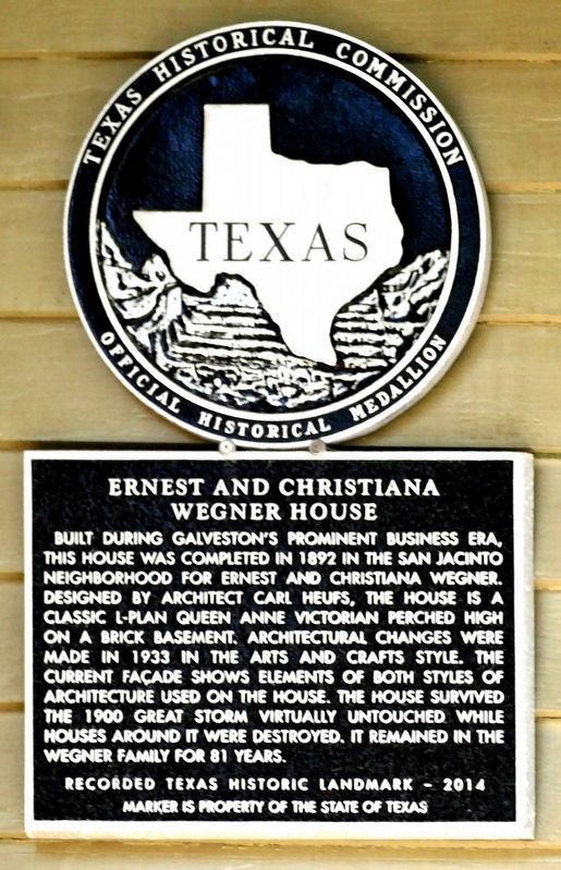 Wegner House Marker image. Click for full size.