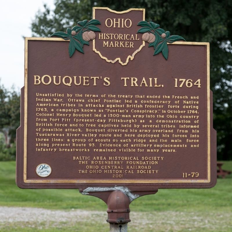 Bouquet’s Trail side of marker image. Click for full size.