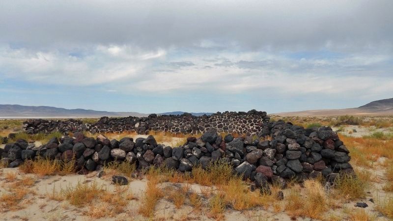 Pony Express Sand Springs Station Ruins<br>(<i>about 250 yards west of marker</i>). Click for full size. Pony Express Sand Springs Station Ruins<br>(<i>about 250 yards west of marker</i>) image. Click for full size.