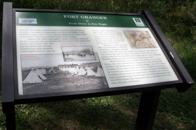 Fort Granger Marker. Click for full size. Fort Granger Marker image. Click for full size.