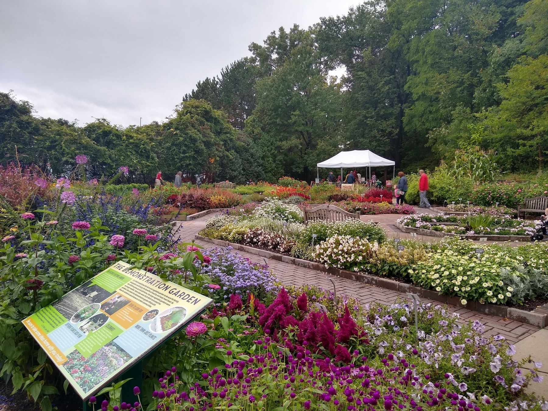 The Demonstration Garden and Marker image. Click for full size.
