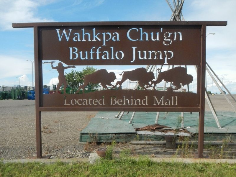 Wahkpa Chu'gn Buffalo Jump image. Click for full size.