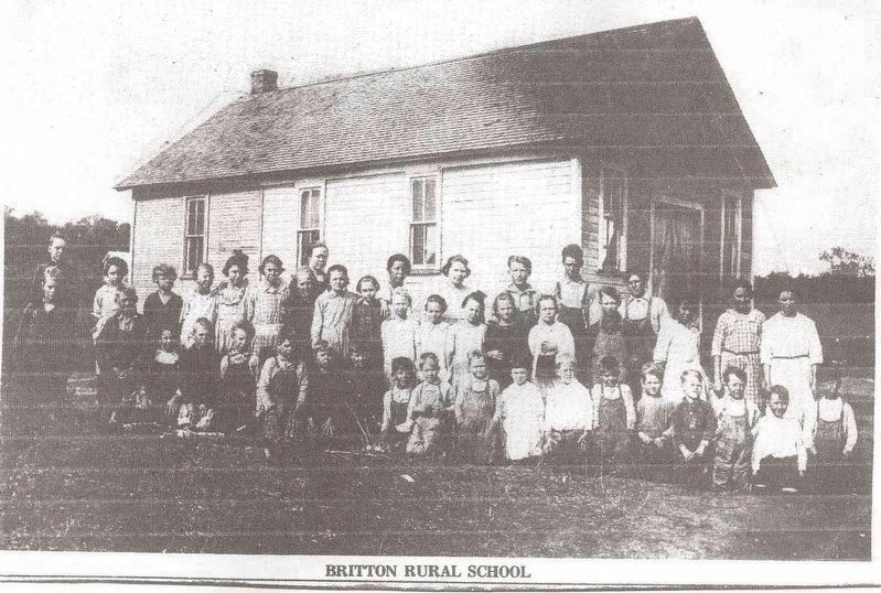 An undated photo of the Britton School, courtesy of The Anadarko Daily News image. Click for full size.