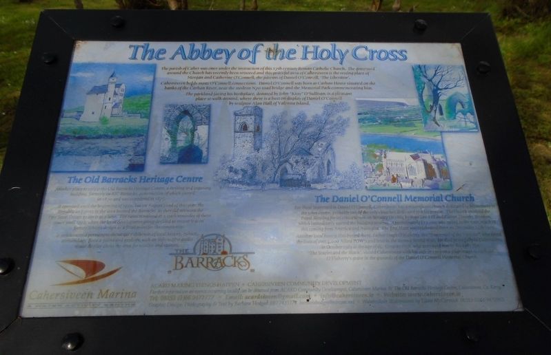 The Abbey of the Holy Cross Marker image. Click for full size.