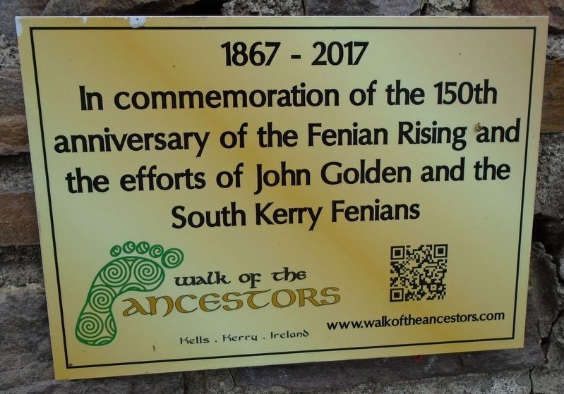 John Golden and the South Kerry Fenians Marker image. Click for full size.