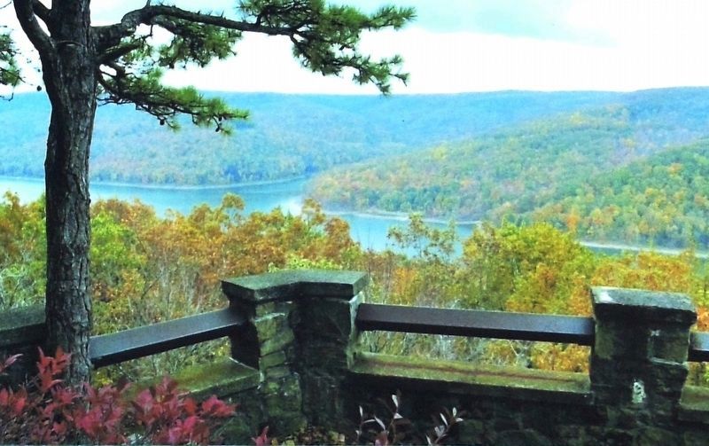 Marker detail: Rimrock Overlook, Allegheny National Forest image. Click for full size.