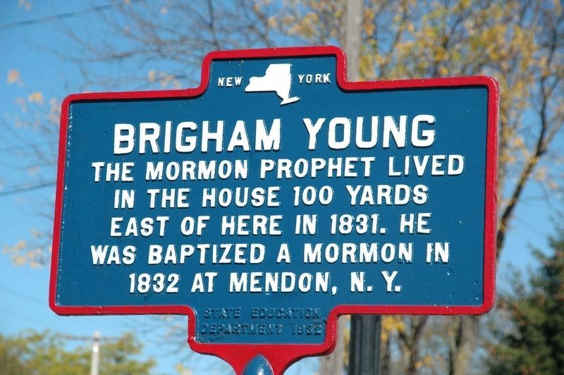 Brigham Young Marker image. Click for full size.