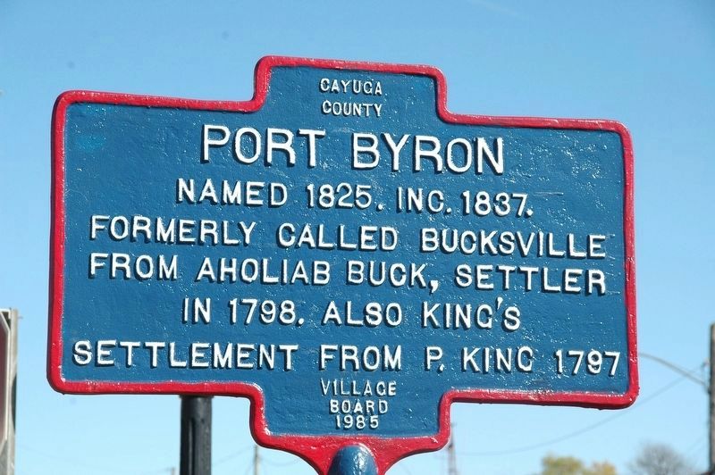 Port Byron Marker image. Click for full size.