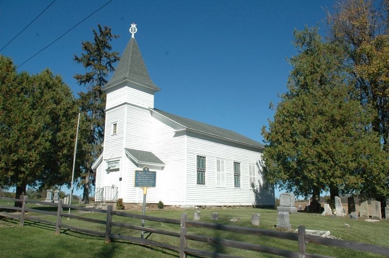 Mentz Church & Marker image. Click for full size.