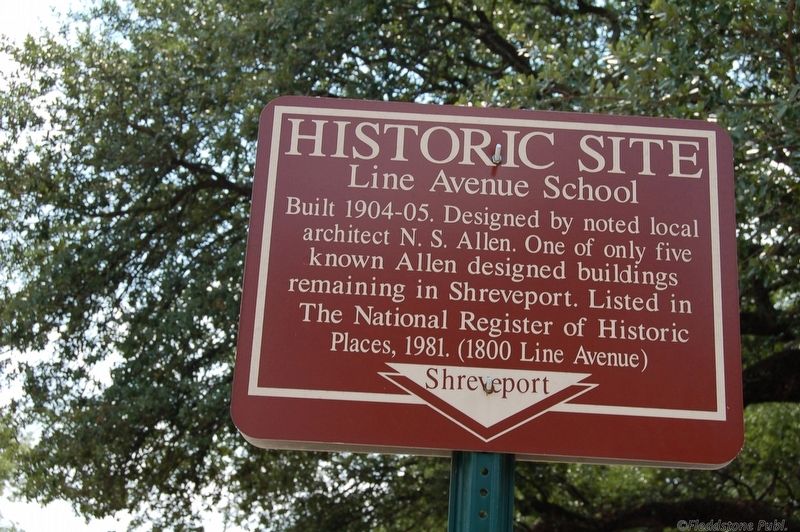 Line Avenue School Marker image. Click for full size.