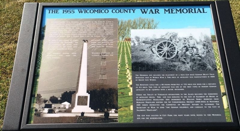 The 1955 Wicomico County War Memorial image. Click for full size.