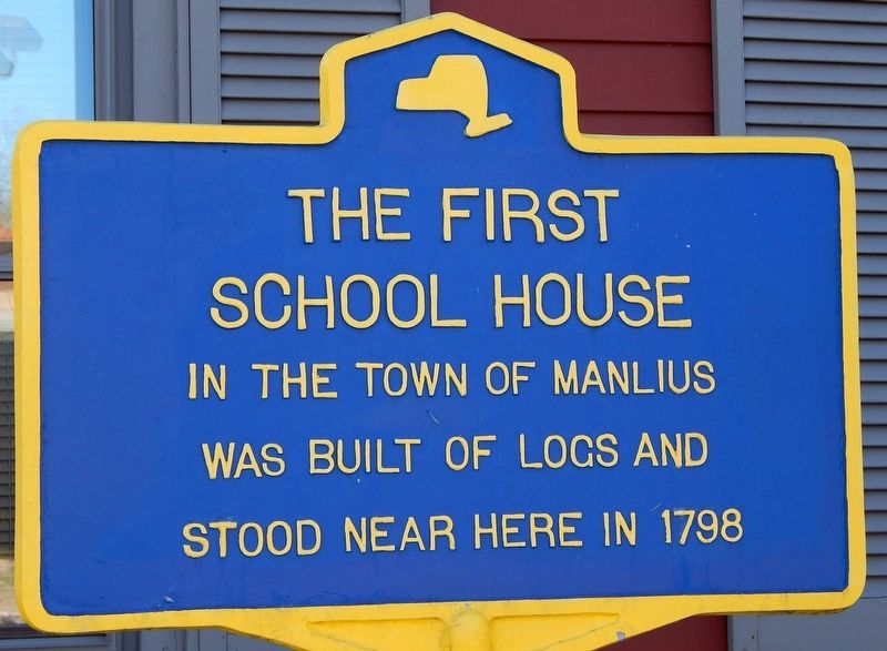 The First School House Marker image. Click for full size.