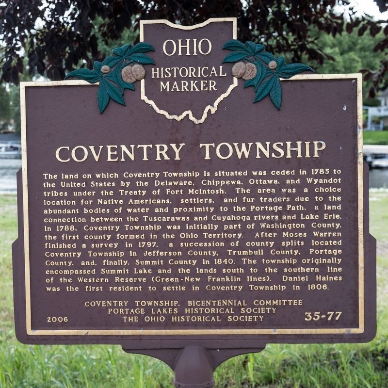 Coventry Township side of marker image. Click for full size.