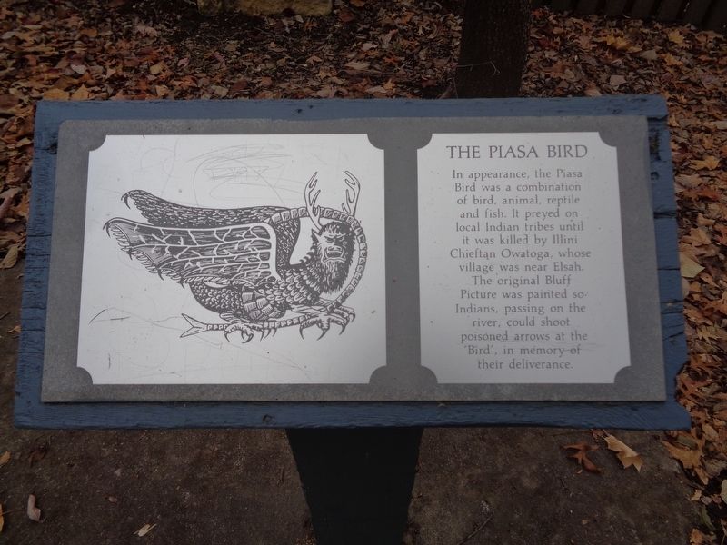 The Piasa Bird Marker image. Click for full size.