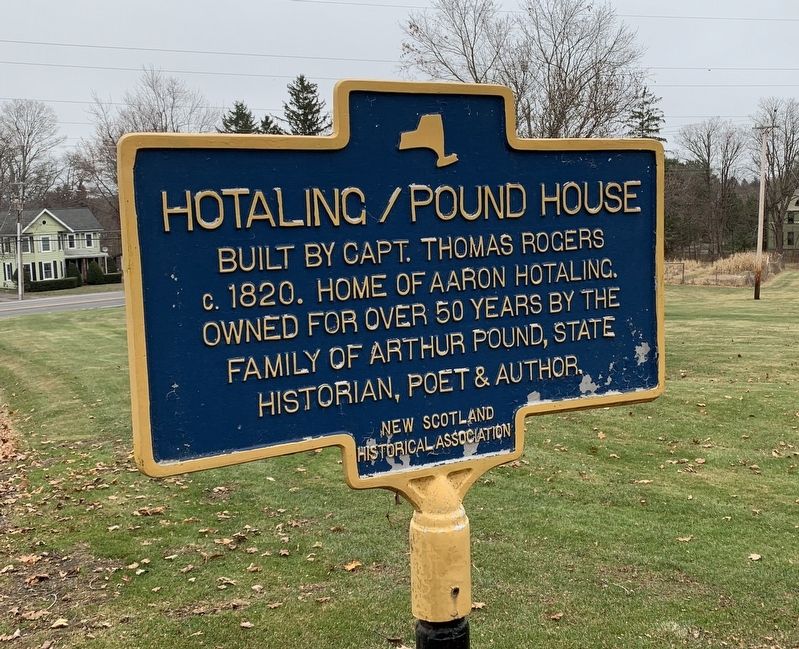 Hotaling/Pound House Marker image. Click for full size.