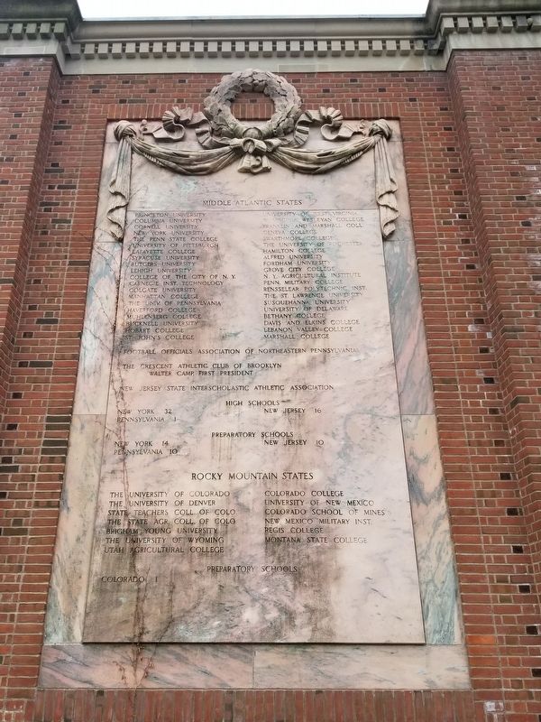 Walter Camp Memorial image. Click for full size.