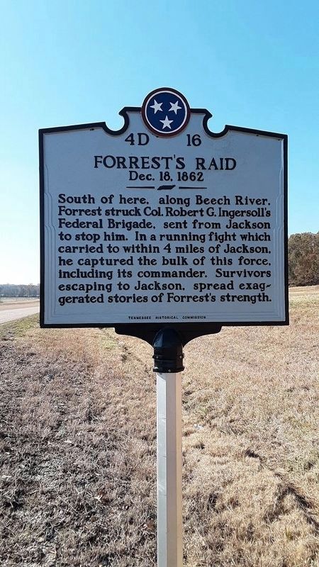 Forrest's Raid Marker. Click for full size. Forrest's Raid Marker image. Click for full size.