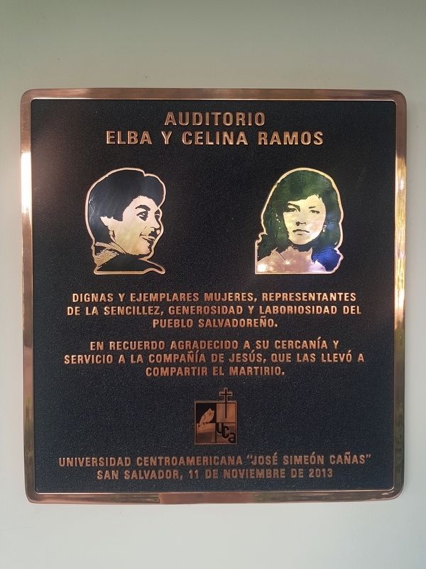 Elba and Celina Ramos Auditorium Marker image. Click for full size.