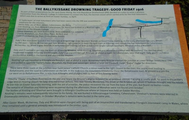 The Ballykissane Drowning Tragedy: Good Friday 1916 Marker image. Click for full size.
