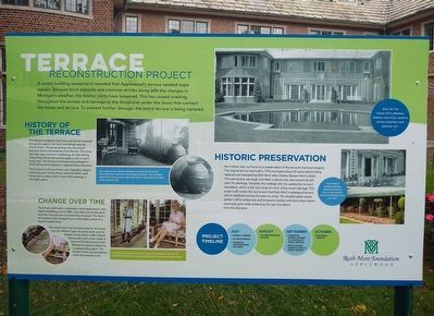 Terrace Reconstruction Project Marker. Click for full size. Terrace Reconstruction Project Marker image. Click for full size.