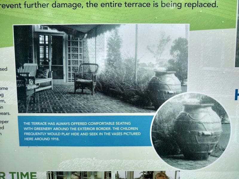 Terrace Reconstruction Project Marker - upper left images. Click for full size. Terrace Reconstruction Project Marker - upper left images image. Click for full size.