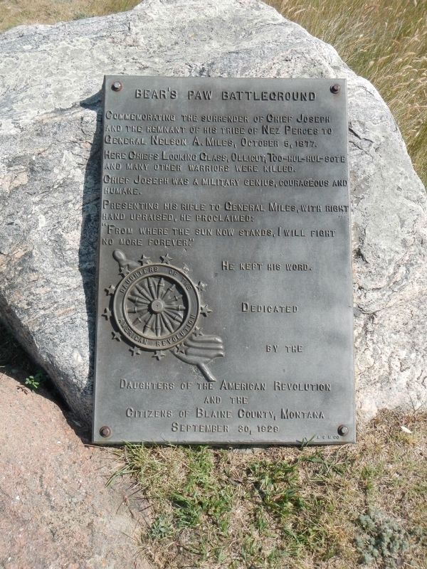 Bear's Paw Battleground Marker image. Click for full size.